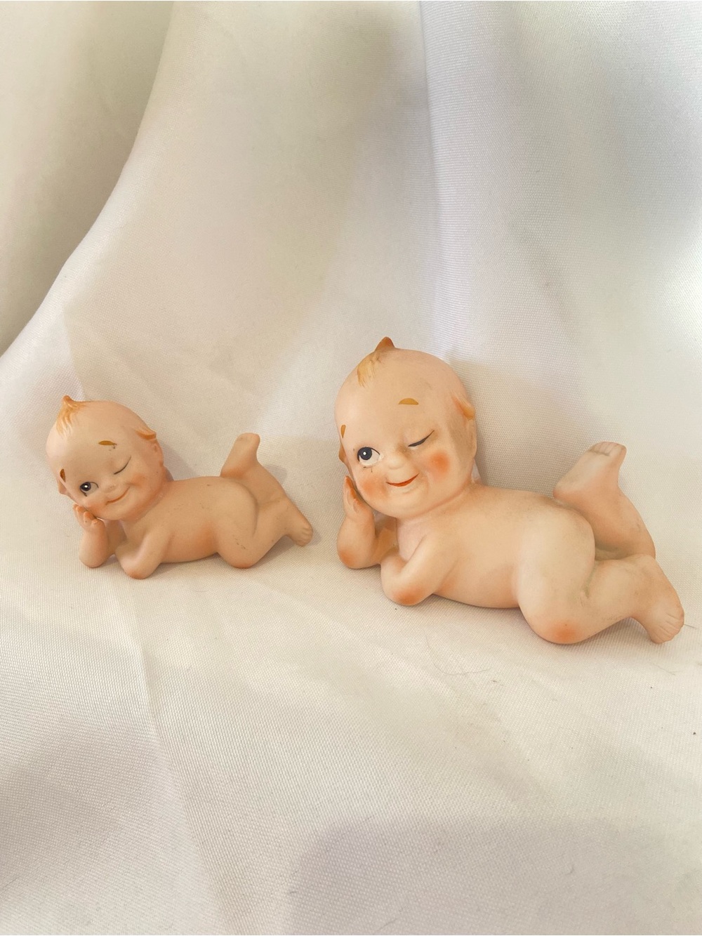 Lefton  Kewpie Piano Baby Figurines Set